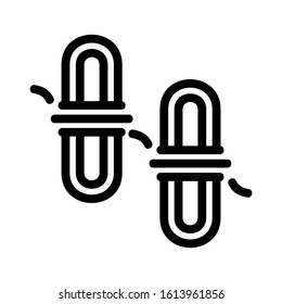 rope icon isolated sign symbol vector illustration - high quality black style vector icons
