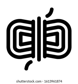 rope icon isolated sign symbol vector illustration - high quality black style vector icons
