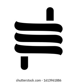 rope icon isolated sign symbol vector illustration - high quality black style vector icons
