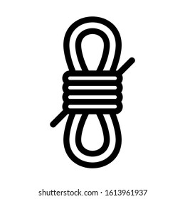rope icon isolated sign symbol vector illustration - high quality black style vector icons
