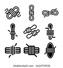 rope icon isolated sign symbol vector illustration - Collection of high quality black style vector icons

