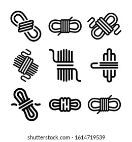 rope icon isolated sign symbol vector illustration - Collection of high quality black style vector icons
