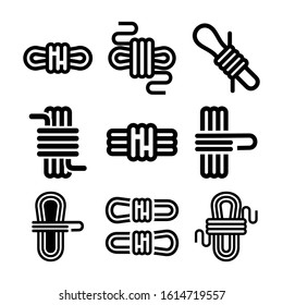 rope icon isolated sign symbol vector illustration - Collection of high quality black style vector icons
