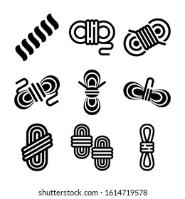 rope icon isolated sign symbol vector illustration - Collection of high quality black style vector icons
