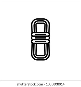 Rope icon line style vector
