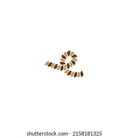 Rope icon logo free vector design