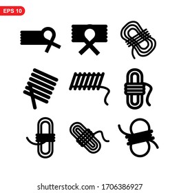 rope icon or logo isolated sign symbol vector illustration - Collection of high quality black style vector icons
