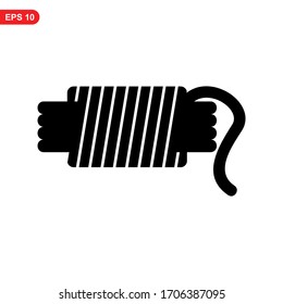 rope icon or logo isolated sign symbol vector illustration - high quality black style vector icons
