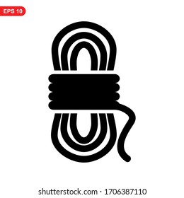 rope icon or logo isolated sign symbol vector illustration - high quality black style vector icons
