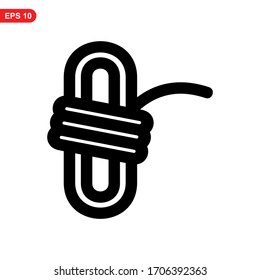 rope icon or logo isolated sign symbol vector illustration - high quality black style vector icons
