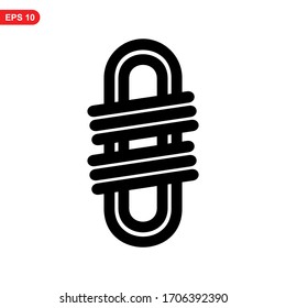 rope icon or logo isolated sign symbol vector illustration - high quality black style vector icons
