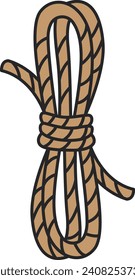 Rope icon. Simple illustration of rope vector icon for web design isolated on white background