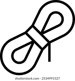 rope icon. Thin linear style design isolated on white background