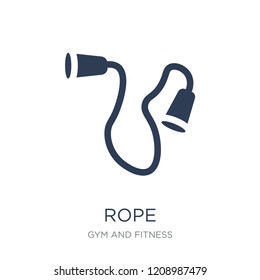 Rope icon. Trendy flat vector Rope icon on white background from Gym and fitness collection, vector illustration can be use for web and mobile, eps10