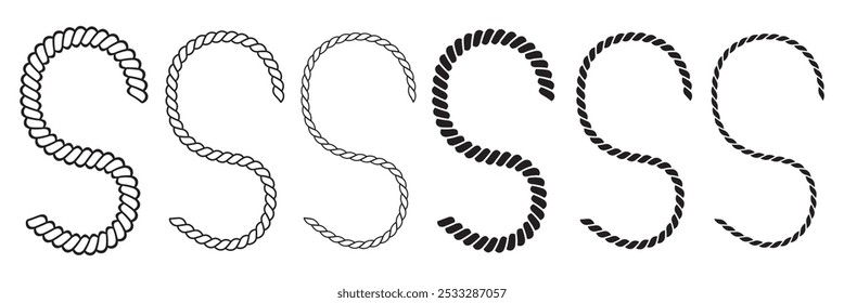 Rope icon. Rope vector. Vector illustration. 