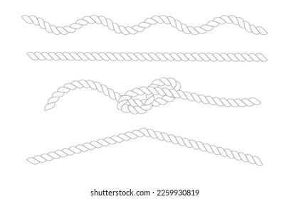 rope icon Vector .Illustration flat design isolated on white background. 