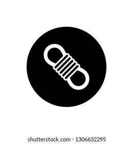 Rope Icon Vector Illustration in Glyph Style for Any Purpose