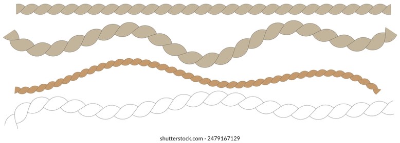 Rope icon, vector illustration. Vector illustration isolated on a white background for design and web.