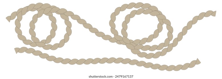 Rope icon, vector illustration. Vector illustration isolated on a white background for design and web.