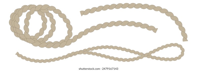 Rope icon, vector illustration. Vector illustration isolated on a white background for design and web.