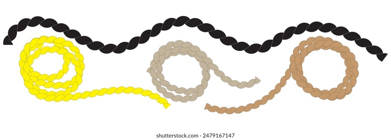 Rope icon, vector illustration. Vector illustration isolated on a white background for design and web.