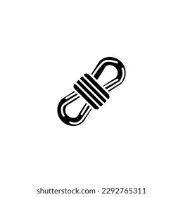 Wählen Sie eine Vektorgrafik-Logo-Vorlage für viele Zwecke. Einzeln auf weißem Hintergrund.