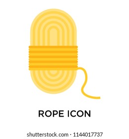 Rope icon vector isolated on white background for your web and mobile app design, Rope logo concept