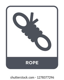 rope icon vector on white background, rope trendy filled icons from Camping collection, rope vector illustration
