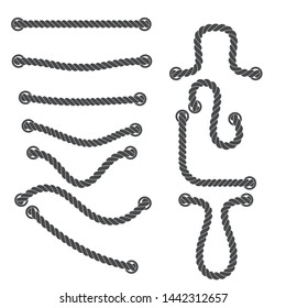 rope icon with a white background. vector illustration
