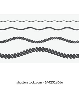 rope icon with a white background. vector illustration