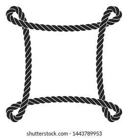 rope icon with a white background. vector illustration