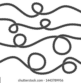 rope icon with a white background. vector illustration