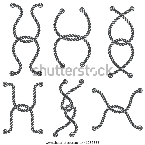 Rope Icon White Background Vector Illustration Stock Vector (Royalty ...