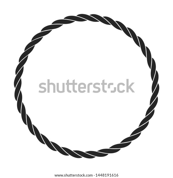 Rope Icon White Background Vector Illustration Stock Vector (Royalty ...