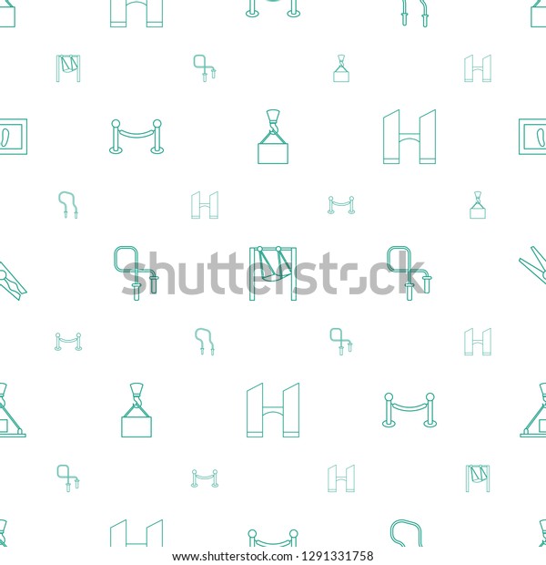 rope\
icons pattern seamless white background. Included editable line\
hook with cargo, swing, skipping rope, fence, bridge, cloth pin,\
foot carpet icons. rope icons for web and\
mobile.