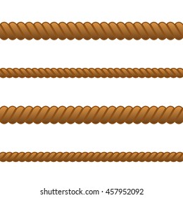 Rope. Icons. Vector illustration