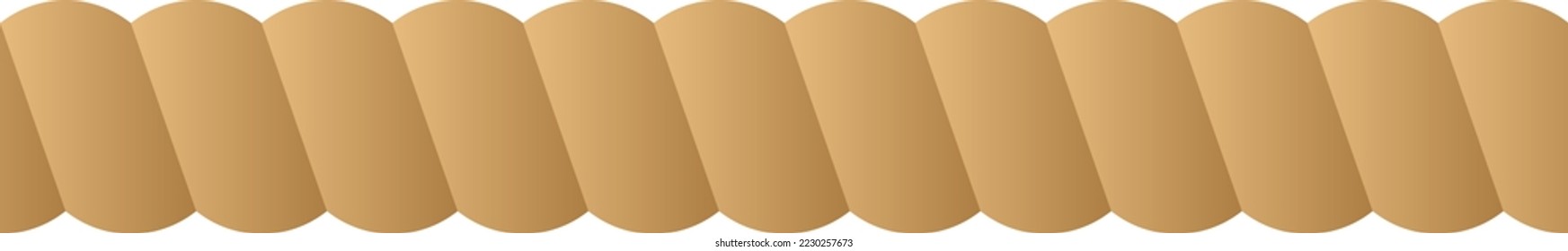 A rope isolated vector illustration.