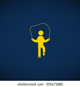 rope jumping icon