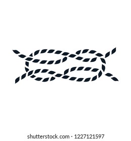 Rope knot icon vector logo template