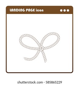 rope knot, landing page icon