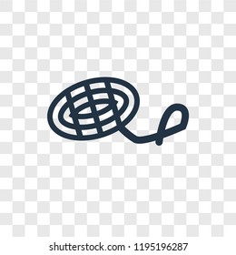 Rope Knot vector icon isolated on transparent background, Rope Knot transparency logo concept