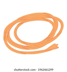 Rope lasso icon. Cartoon of Rope lasso vector icon for web design isolated on white background
