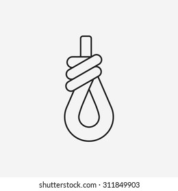 Rope line icon