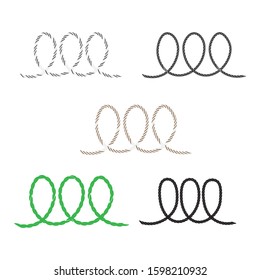 ROPE LOGO STOCK ILLUSTRATION DESIGN