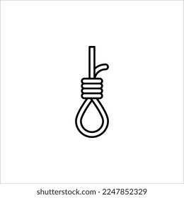 rope logo template design vector icon on white background
