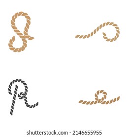 Rope logo using vector design