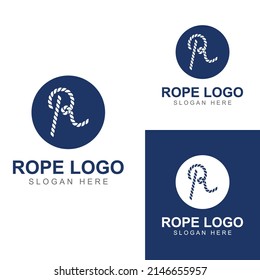 Rope logo using vector design