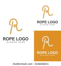 Rope logo using vector design