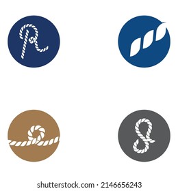 Rope logo using vector design
