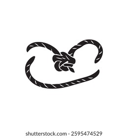 Rope logo using a vector illustration design template